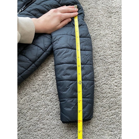 Kids Unisex black puffer coat, size XS (4/5) - Picture 6 of 6